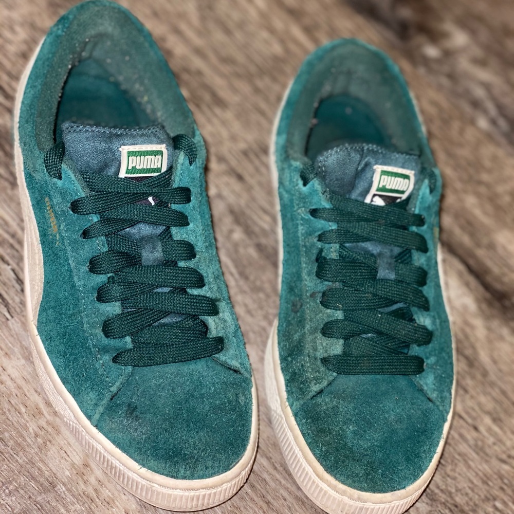 Puma Suede Classics Green Size 6 Big Kids